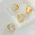 Import Wholesale Geometric big huge  irregular conch shell natural pearl 18k gold plated stainless steel finger rings for girls from China