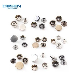 Wholesale high quality bag accessories custom snap metal button for clothing