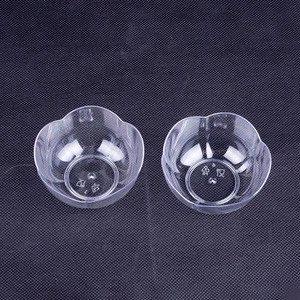 Wholesale High Quality Disposable Interesting bowl Shape Mini PS Plastic Dessert Cup