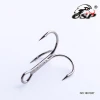 Wholesale High Quality High Carbon Steel Steel Fishing Hook Fishhooks Durable Treble Hooks with all size