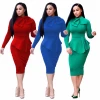 Wholesale Long Sleeve Plus Size Evening Dress For Fat Women
