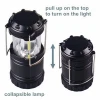 Wholesale mini portable folding extendable collapsible  cob lights outdoor tent light camping led lantern