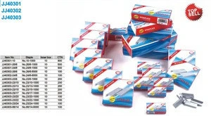 wholesale office school stationery no. 10 24/6 26/6 23/10 etc. staples for paper binding high quality cheap silver stapler pins
