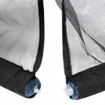 Wholesale Outdoor 9 Foot Patio Umbrella Screen Mosquito Netting with Big Zipper Door- Black