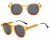 Import Wholesale Retro Hot Sale Round Men Eyewear Fashion Vintage Transparent Colored Metal Sunglasses Cheap Price from China