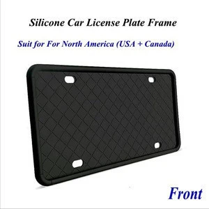 Wholesale Silicone Car License Plate Frame for North America