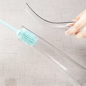Wholesale Silicone Cup Cleaning Brush Baby Bottle Cleaning Soft Brush For Baby Milk Bottle