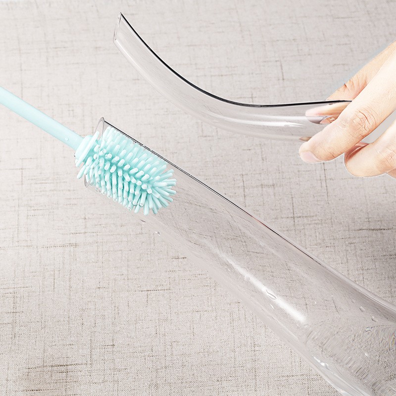 Wholesale Silicone Cup Cleaning Brush Baby Bottle Cleaning Soft Brush For Baby Milk Bottle
