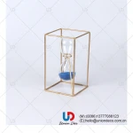 Wholesale Simple Style Glass Sand Clock Hourglass With Metal Rack Timer Sand Clock Hourglass