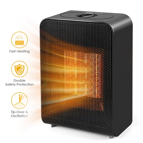 Wholesale Small Home Appliance Indoor Room Space PTC Fast Heating Fan Electric Heater