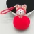 Wholesale top quality cat doll pom pom plush fur keychain