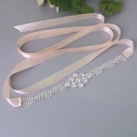 Wholesale Wedding Belt Ribbon Crystal Diamond Wedding Sash Bridal Belt for Woman S98