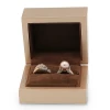 Wholesale wedding gold wooden jewelry box wooden ring box
