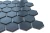 Import Wholesales traditional black porcelain hexagon ceramic mosaic tile for wall from China