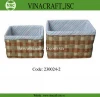Wholesales wicker basket with linner