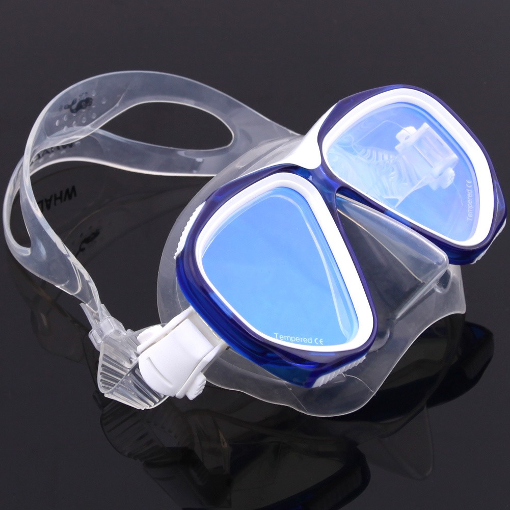 Wider Vision Mirror Coating Tempered Lens Swimming Pool Diving Mask
