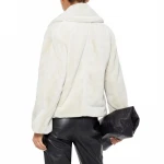 Winter Arrival Faux Fur Front Pocket Button Fastening Lined Coat For Women