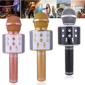 Wireless Kids Karaoke Microphone with Blu Speaker, Portable Handheld Karaoke Player for Home Party KTV Music Singing Playing