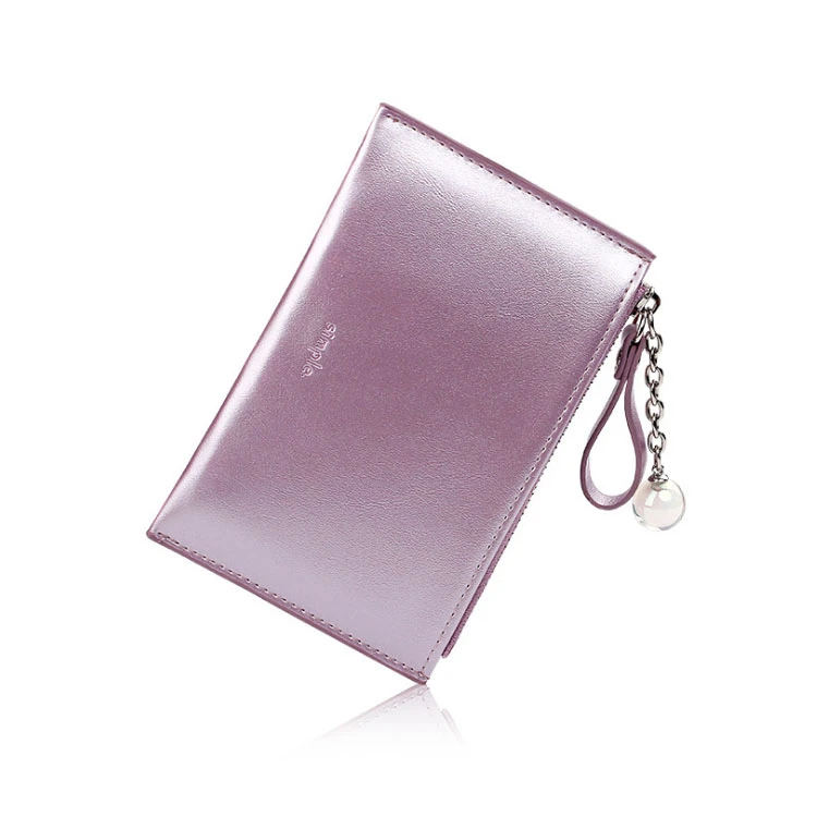 Women Clutch Zipper Leather Wristlet Wallet Clutch Bag Metallic Purse Wallet sling short wallet