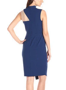 Womens Party Dress Sleeveless Blue Short Cocktail Dress 2017