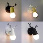 wood industrial wrought iron antler vintage metal wall sconce lampMetal Vintage Wall Sconces modern led wall lamp