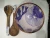 Import Wooden Printed Bowl with salad servers from India