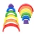 Import Wooden Rainbow Stacking Game Learning Toy Building Blocks Educational Toys for Kids from China
