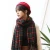 Import Wool spinning cashmere scarf fringed shawl womens wool knitted neckplaid scarf in winter for women from China