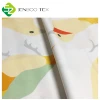 Woven organic cotton linen fabric baby soft gots certified print for baby clothes