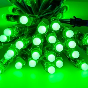 WS2811 1903 12mm high bright digital RGB LED pixel string light individually addressable waterproof full color led pixel light