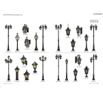 Xintong Industrial Design Outdoor Decoration Classical Led Garden Light Pole