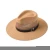 Import Yiwu men flat brim breathable leather band summer sun hat mexican panama paper straw hat from China