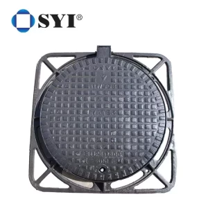 SYI China Foundry Custom High Quality Square Circular Ductile Iron Sand Casting Anti-Theft Manhole Cover Plant