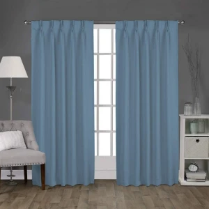 Magic Drapes Double Pinch Pleat Thermal Insulated Room Darkening Curtains For Living Room, Bedroom, Kitchen