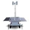 4 Panels Mobile Solar Light Tower Trailer Gel Battery 6M Mast