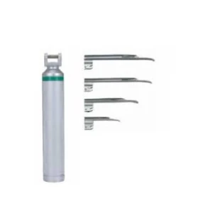Veterinary laryngoscope Miller reusable set blade size 1-4 with handle and box