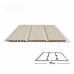 Waterproof PVC Ceiling Panels Double-Groove Plastic Wall Panels for Bathroom Kitchen Wet Areas
