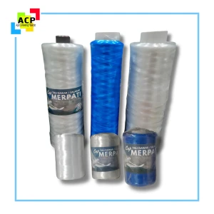 Plastic PE Twine/ Rope with metal or pvc pipe coil, as plant rope holder, fruit hanging rope