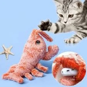 Jumping Shrimp Teasing the cat to relieve boredom Plush grinding teeth gnawing toys