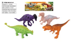 Dinosaur king toys,DIY safe rubber dinosaur animal shape for kid,OEM safe rubber animal toy