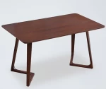 DT11 Rectangle Wooden Table Rubberwood Solid Wood