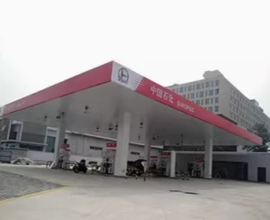 "Steel Truss Space Frame: Space Grid Construction for Gas Station Project