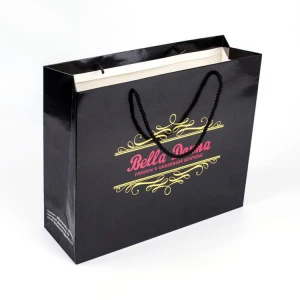 GIFT PAPER BAG WITH RIBBON AND HANDLE