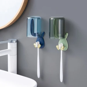 Cute Rabbit Toothbrush Cup Holder