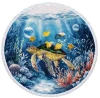Your printed round beach towel features. Professional OEM microfiber custom design for beach.