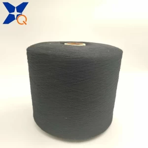 black carbon 20D wrap black bamboo fiber yarn Ne16  by S+Z concurrently twist black bamboo fiber yarn touchscreen gloves-XTAA201
