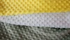 100% Polyester Embossed Bubble Double Side Fleece Flannel Knitting Garment Fabric
