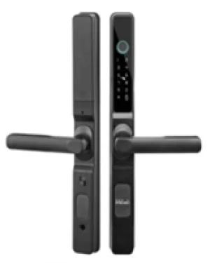 Semi-Automatic Smart Wooden Door Lock – Password + Card Access | One-Holder Design | Household & Hotel Use