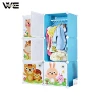 Portable Cartoon Wardrobe for Hanging Clothes,  Space Saving, Ideal Storage Organizer Cube for Books, Toys, Towels