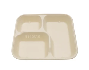 1300ml/44oz disposable biodegradable bagasse take-out container